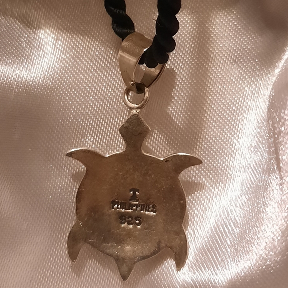 Santa Fe style sea turtle pendant - Picture 2 of 2